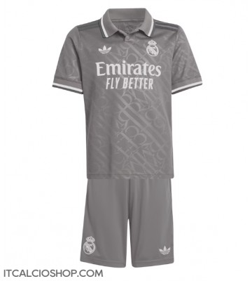Real Madrid Terza Maglia Bambino 2024-25 Manica Corta (+ Pantaloni corti)